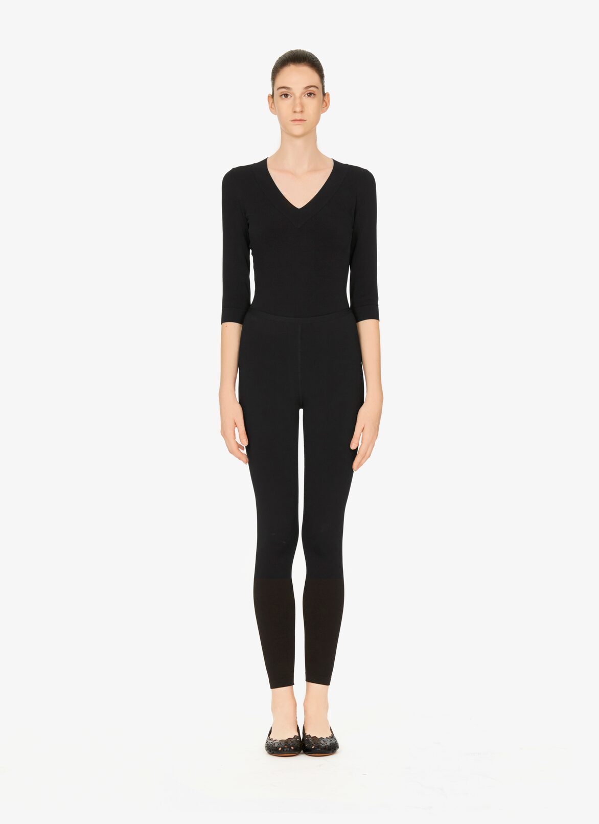 BALLERINA  ALAÏA BLACK BALLERINA
